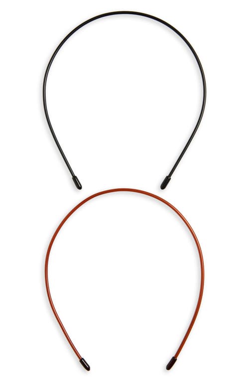 France Luxe Twiggy 2-pack Headbands In Black/tortoise