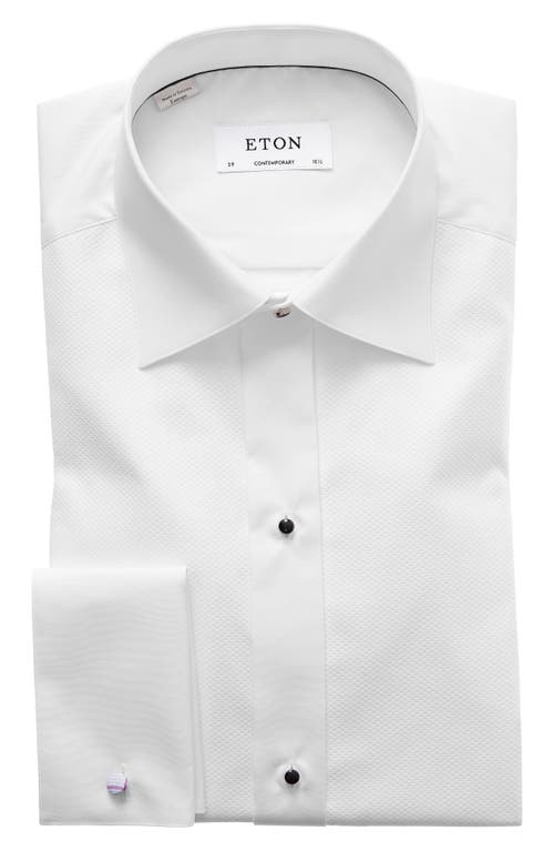 Eton Contemporary Fit Tuxedo Shirt White at Nordstrom,