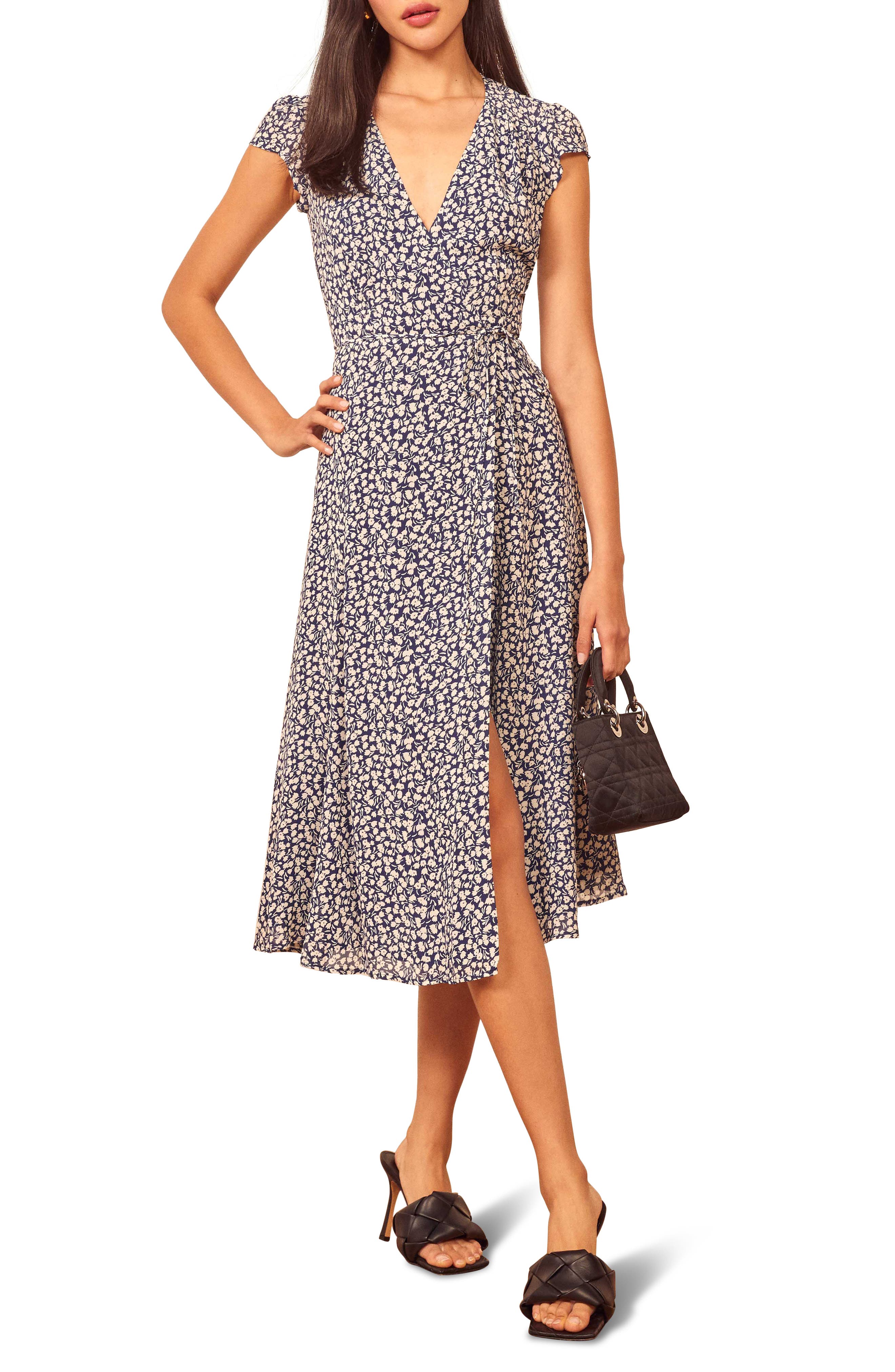 REFORMATION Midi Wrap Dress Nordstrom Rack