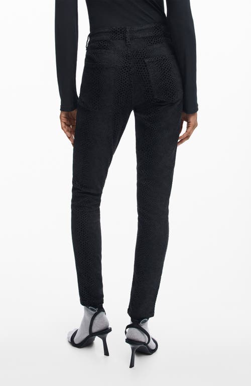 Desigual Elba Straight Leg Jeans In Black