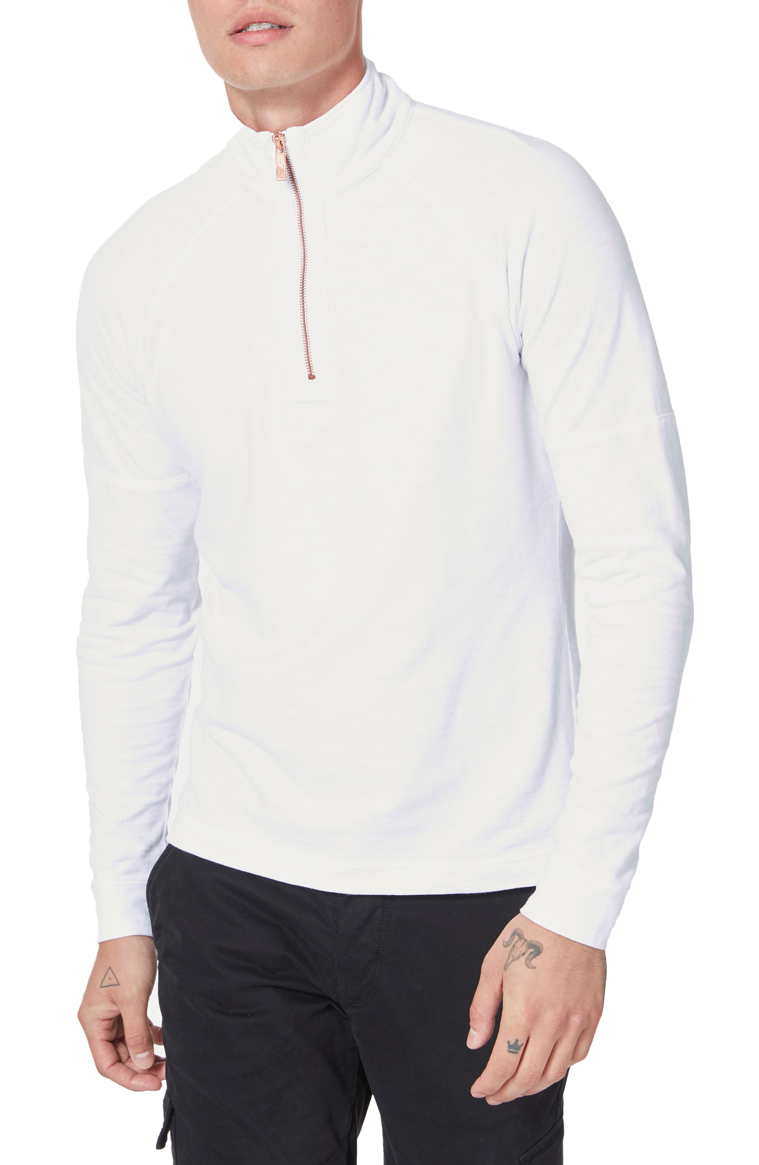 slim fit quarter zip