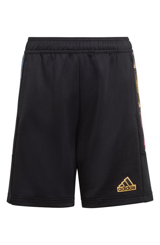 Adidas Originals Kids' Tiro Athletic Shorts In Black/ Spark/ Magenta