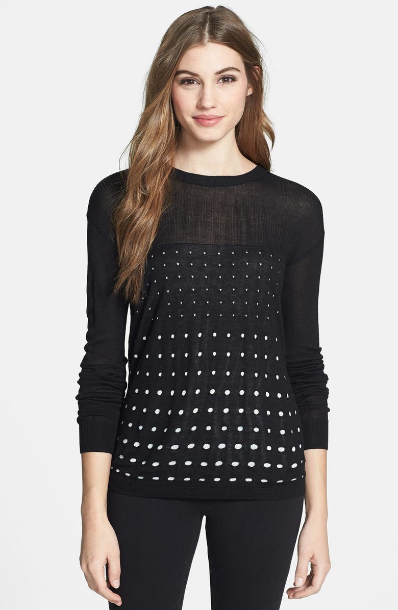 kensie Dot Print Sweater | Nordstrom