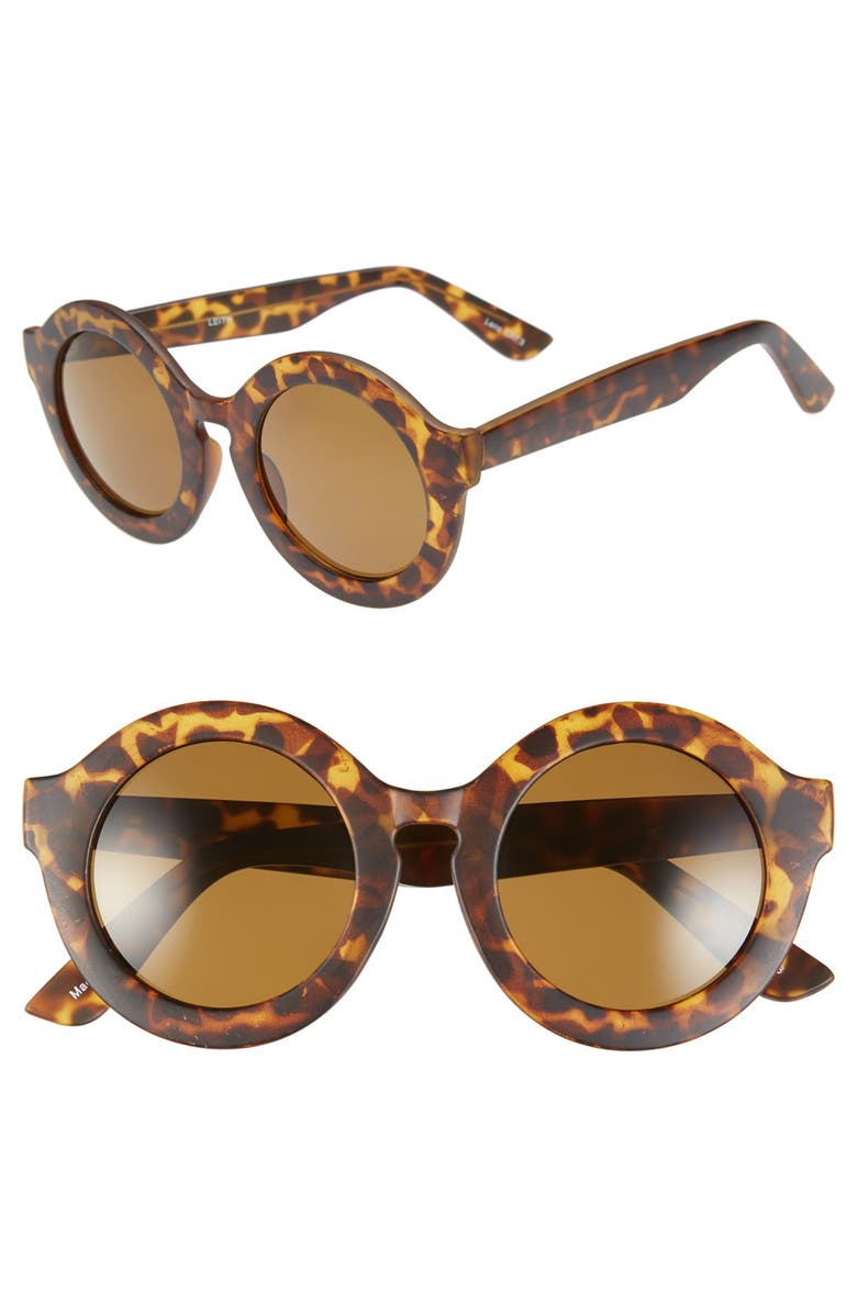 Leith 'Penelope' Tortoise' Round Sunglasses | Nordstrom