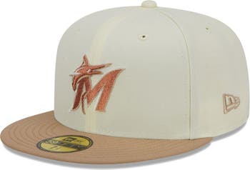 Miami Marlins New Era Cooperstown Collection Retro City 59FIFTY Fitted Hat  - White