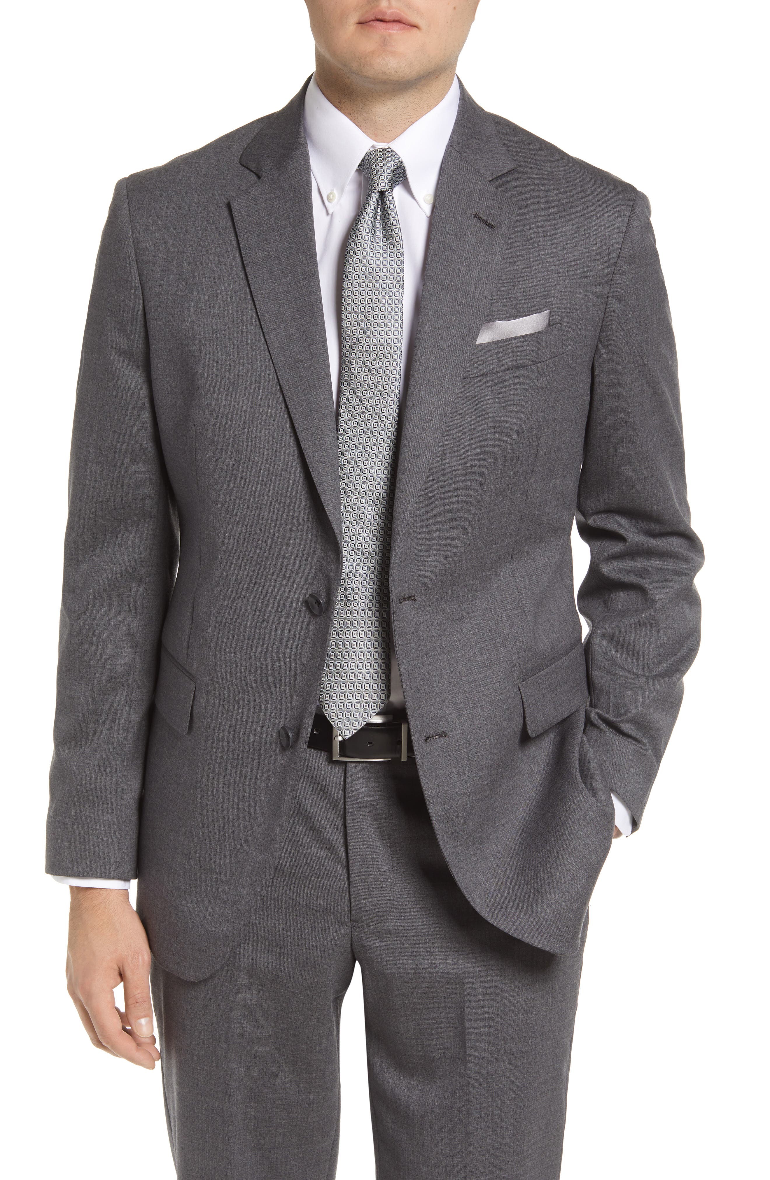 Corneliani Cashmere Suit Jacket in Grey Grey Mens Clothing Jackets Blazers for Men 