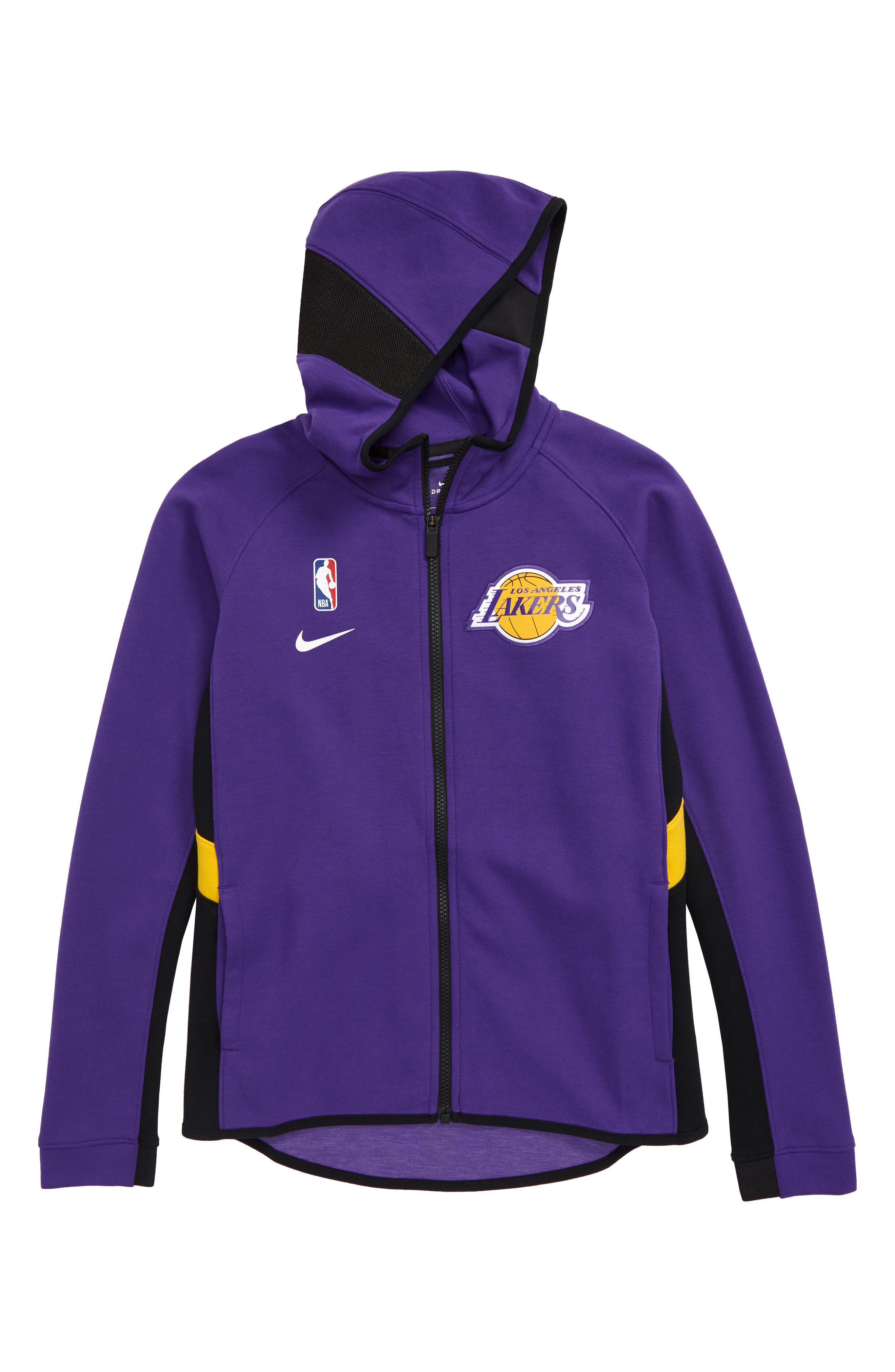 lakers on court hoodie