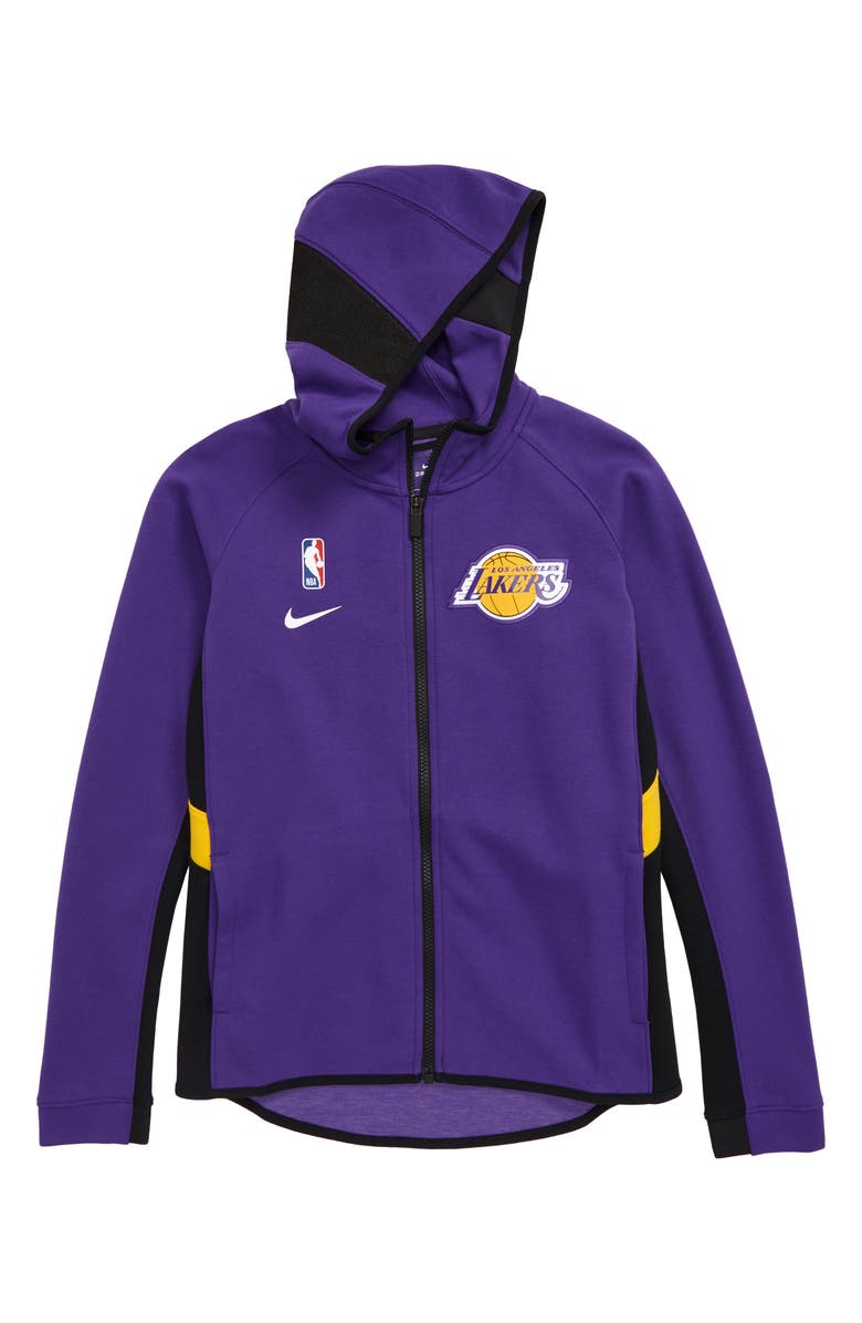 Nike Nba Los Angeles Lakers Dry Zip Up Hoodie Big Boys Nordstrom