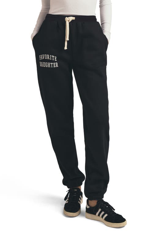 Shop Favorite Daughter The Collegiate Joggers In Black