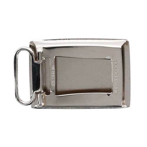 Trafalgar 25mm Regent Silver Compression Belt Buckle In Silver