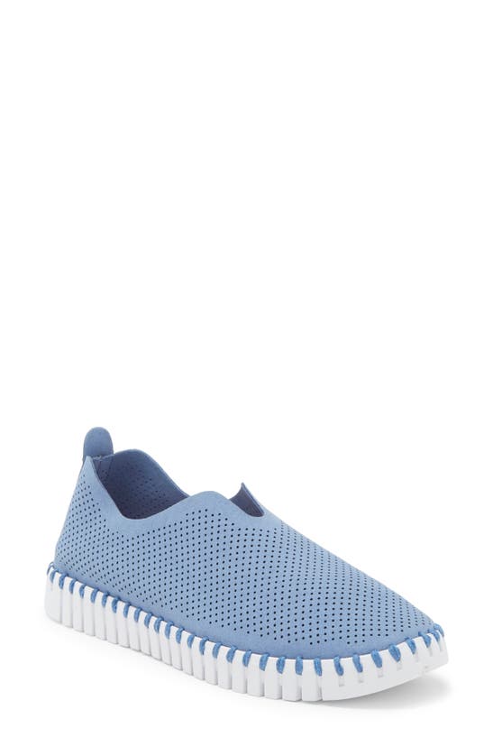 Ilse Jacobsen Tulipu Perforated Platform Sneaker In Light Regatta