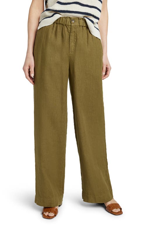 Monterey Linen Pants in Military Olive
