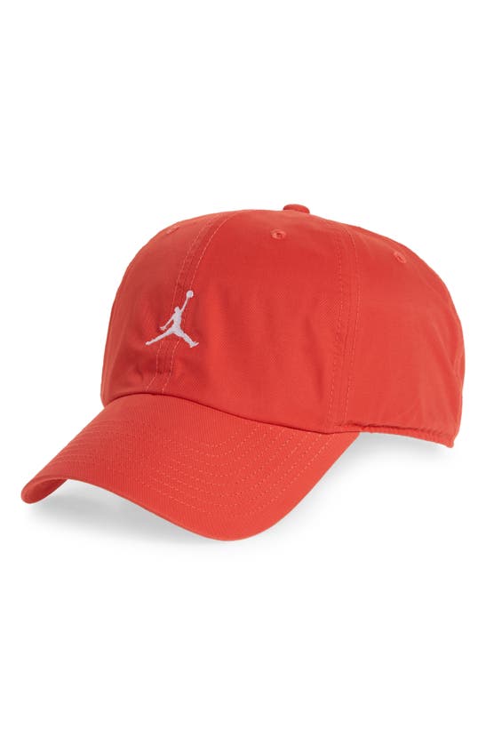 Shop Jordan Club Adjustable Unstructured Hat In Lobster/ White
