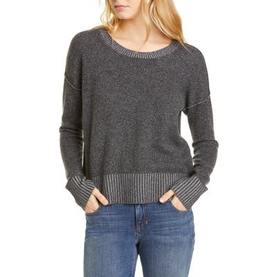 Eileen Fisher Cashmere Blend Box Sweater, Grey