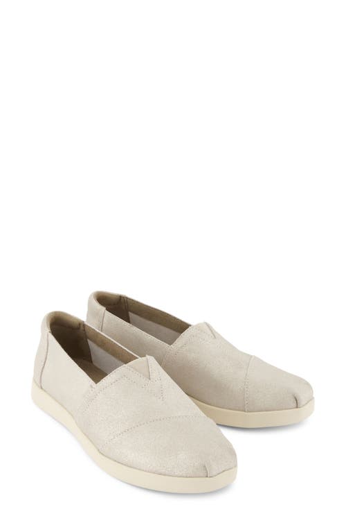 Shop Toms Alpargata Plus Slip-on In Light Silver