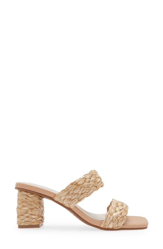 Chocolat Blu Dove Braided Raffia Sandal In Natural Raffia | ModeSens