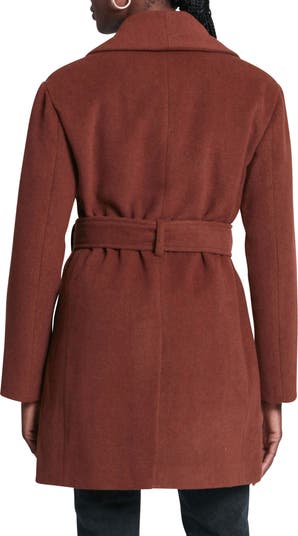 Belted Shawl Collar Coat