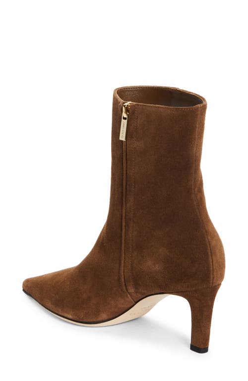 Shop Jimmy Choo Alizze Pointed Toe Bootie In Oak