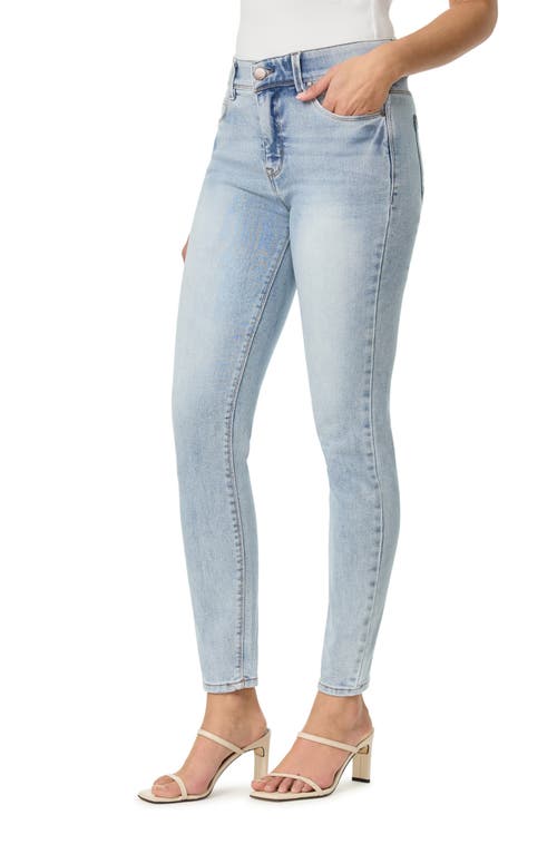 Curve Appeal Nicki High Waist Ankle Skinny Jeans In Sky Blue