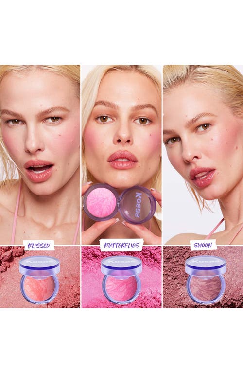 Kosas Blush Is Life Baked Talc-free Dimensional + Brightening Blush Butterflies 0.16 / 4.5 G In Butterflies