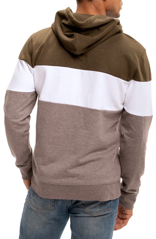 Shop Threads 4 Thought Romero Colorblock Linen Blend Hoodie In Heather Fortress/heather Grey