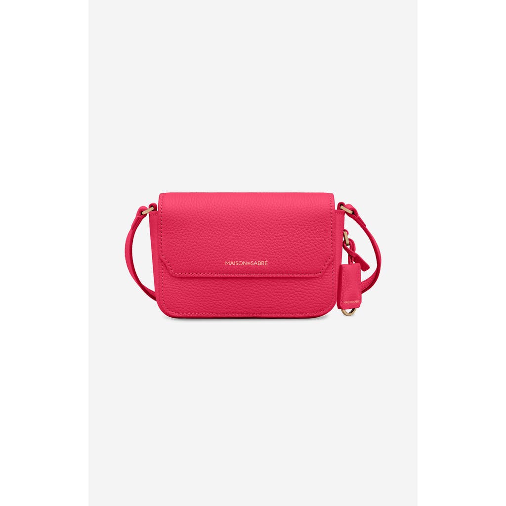 Maison De Sabre Maison De Sabré Micro Leather Flap Bag In Pink