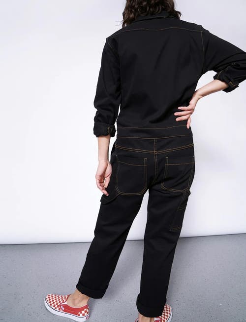 Wildfang The Essential Long Sleeve Coverall In Black