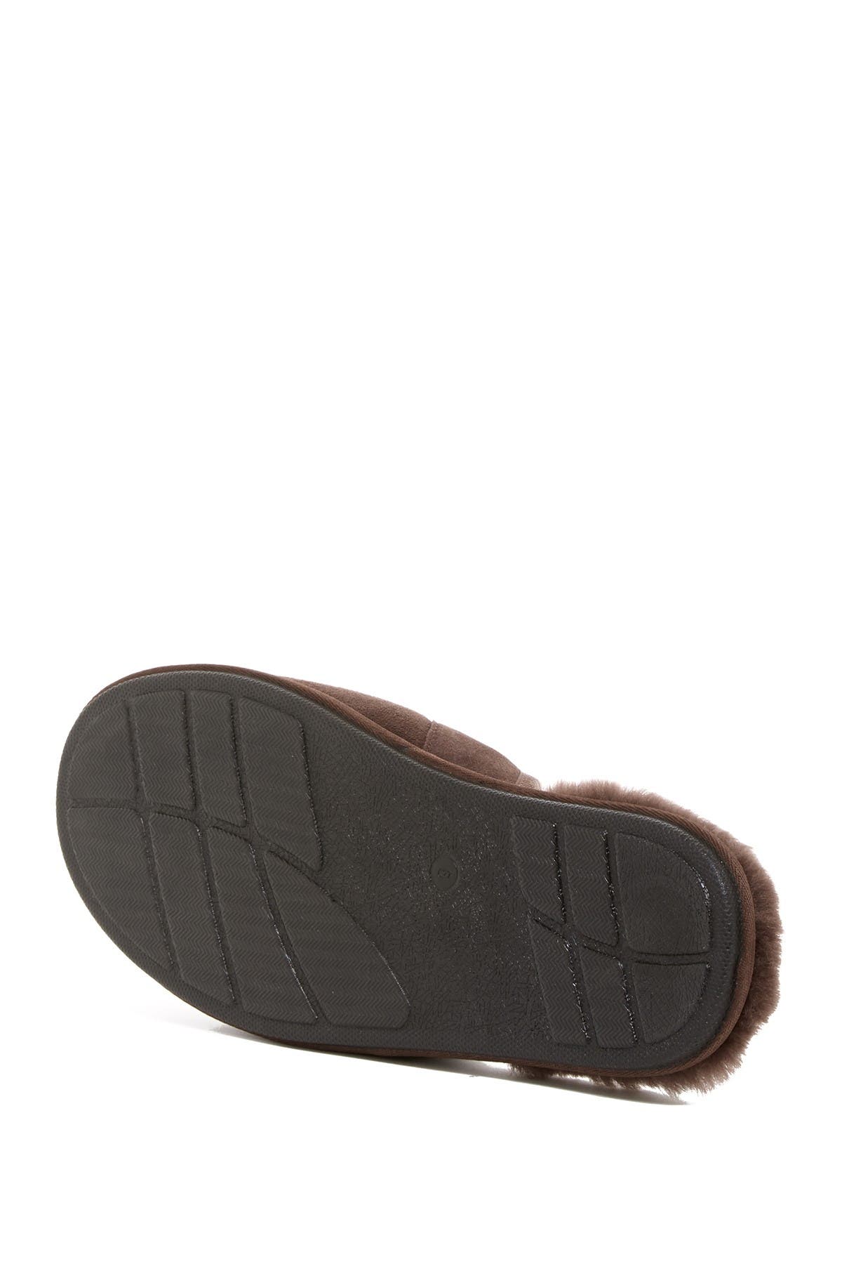 ugg leisure suede uggpure lined slide slipper