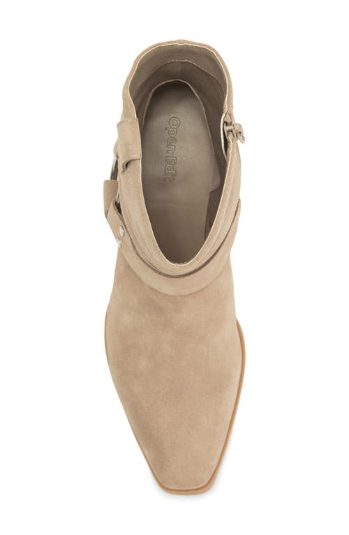 Shop Open Edit Enzo Western Boot In Beige Taupe