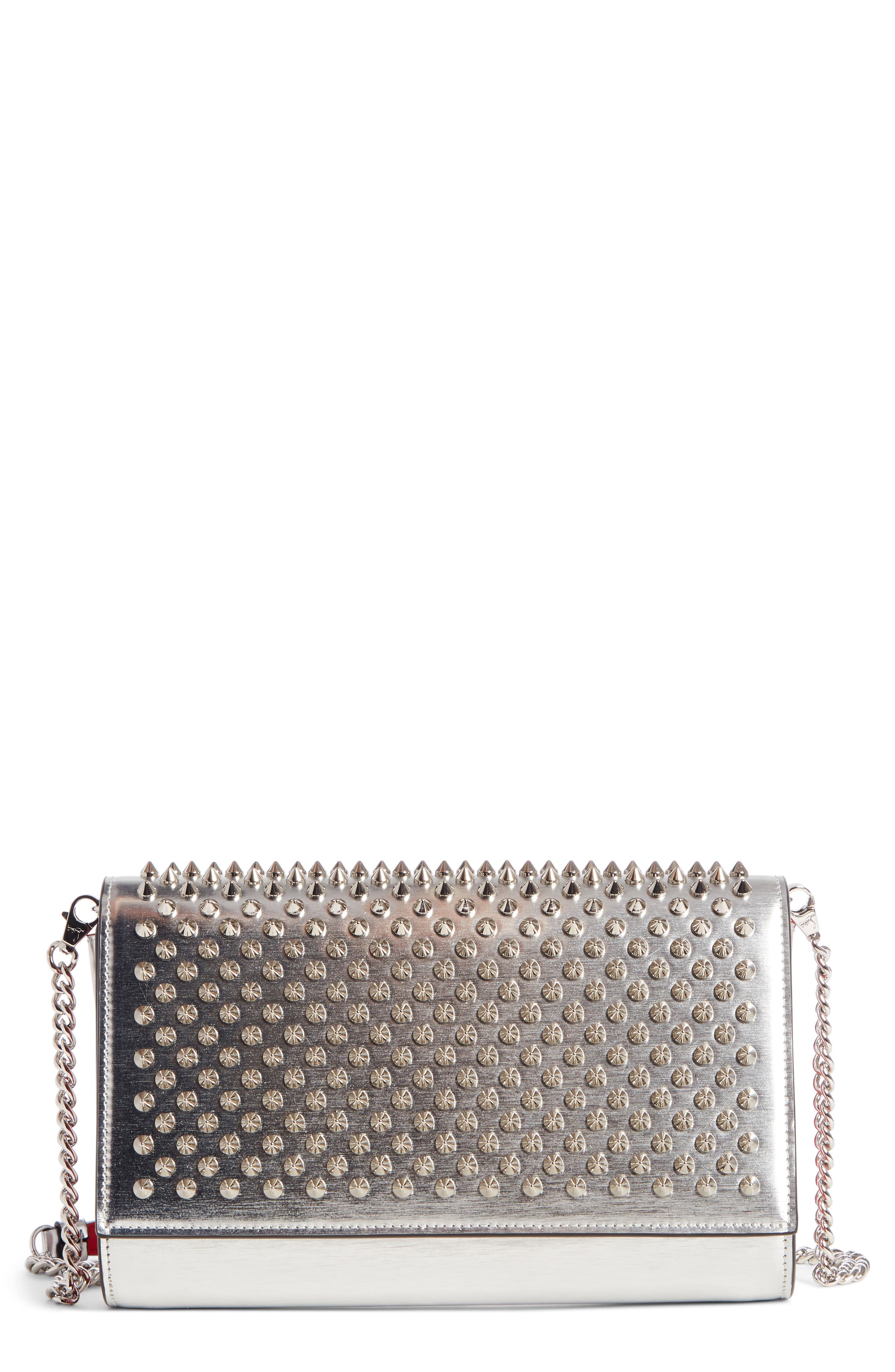 louboutin spike clutch bag