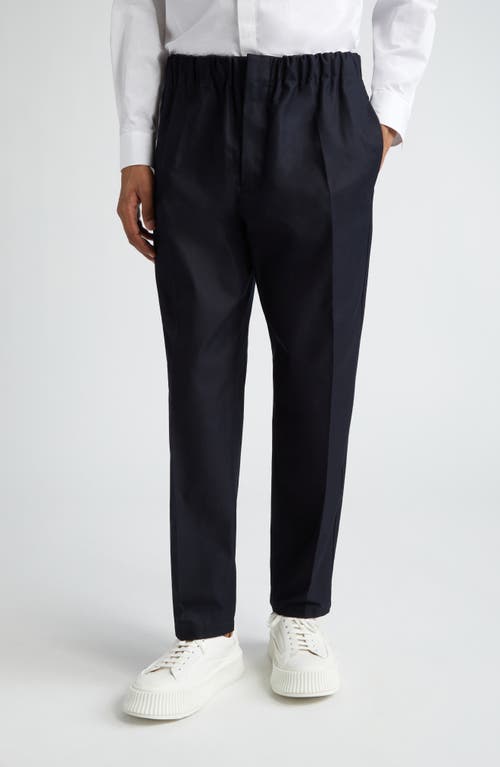 Jil Sander Relaxed Fit Cotton Twill Pants Navy at Nordstrom, Us