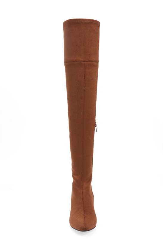 Jeffrey Campbell Parisah Over The Knee Boot In Brown Suede