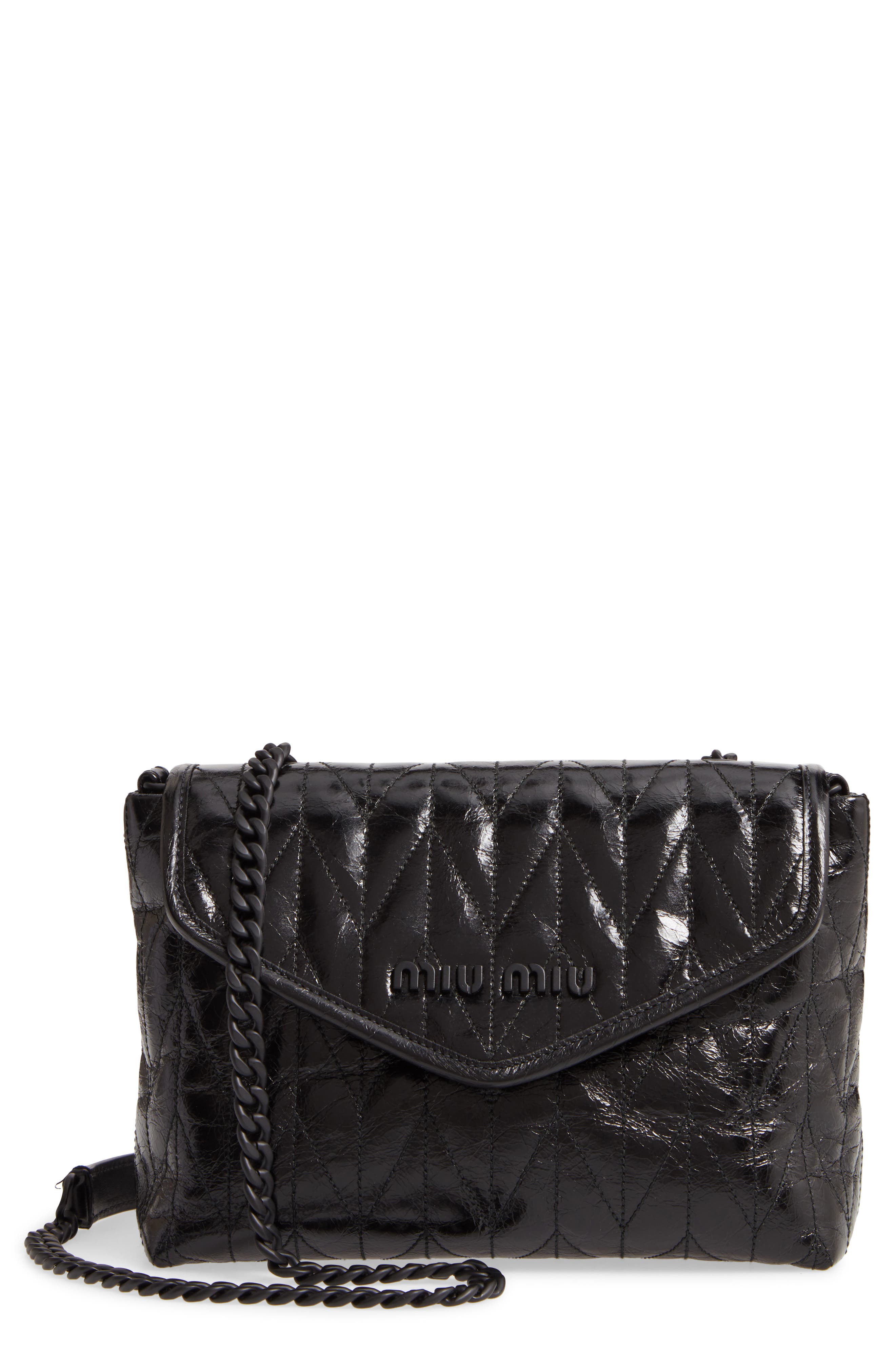 miu miu small quilted bag with strap