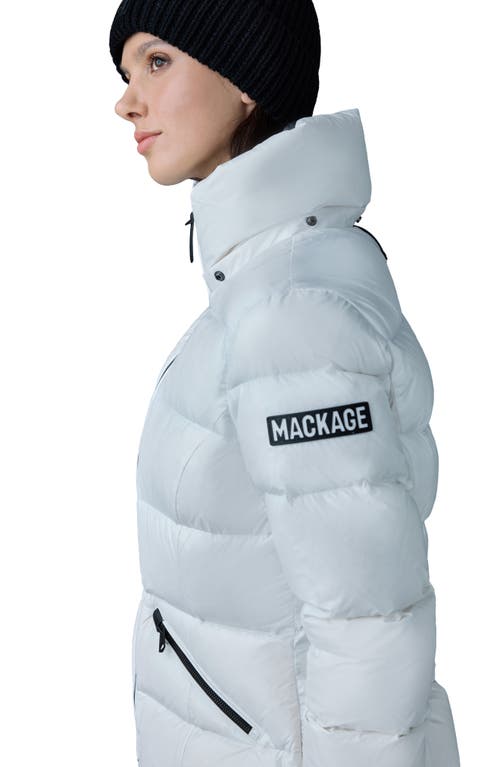 Shop Mackage Madalyn Down Puffer Jacket In White