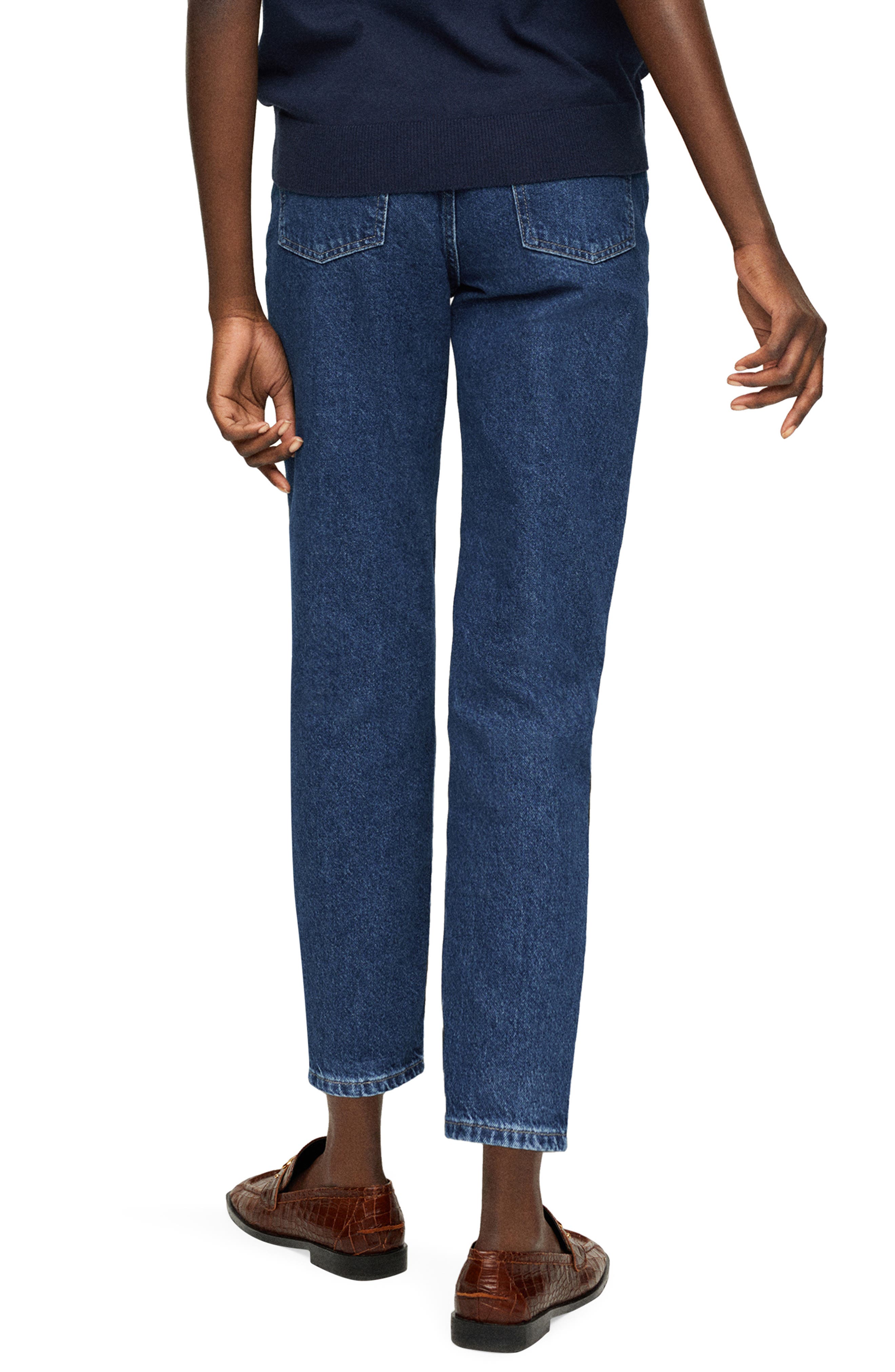 MANGO High Waist Straight Leg Mom Jeans | Nordstrom