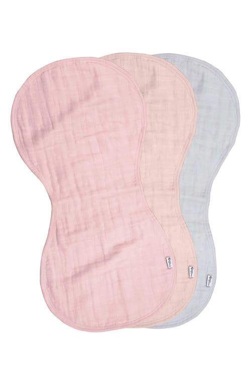 Green Sprouts 3-Pack Organic Cotton Muslin Burp Cloths in Rose at Nordstrom