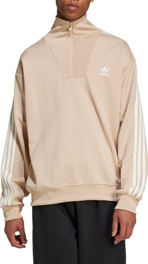 adidas Oversize Funnel Neck Quarter Zip Track Top | Nordstrom
