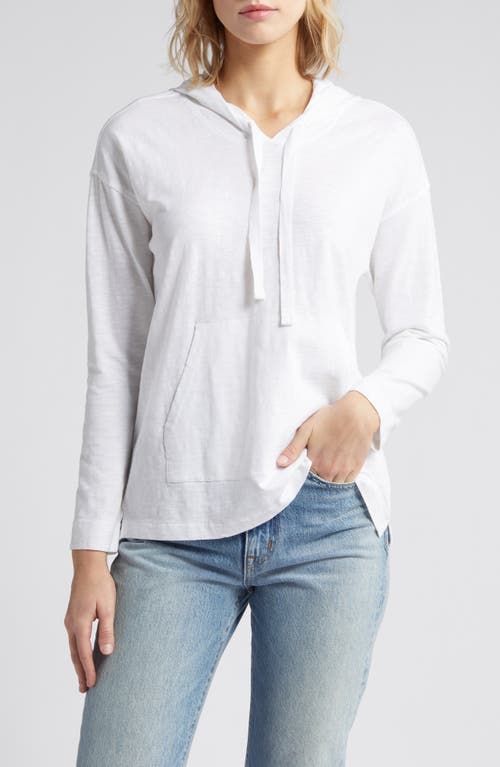 caslon(r) Organic Cotton Hoodie White at Nordstrom,