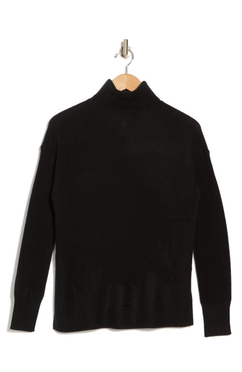 Nordstrom Turtleneck Cashmere Sweater In Black Rock