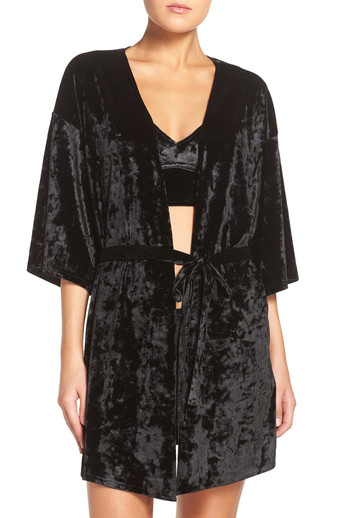 Chelsea28 Crushed Velvet Robe Nordstrom