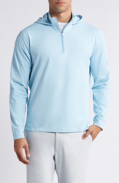 Johnnie-o Slaton Quarter Zip Performance Hoodie In Blue