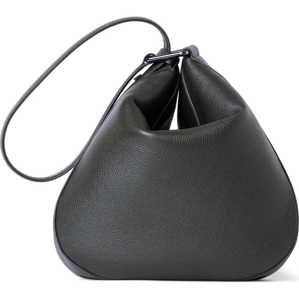 AKRIS AKRIS MEDIUM ANNA LEATHER HOBO BAG