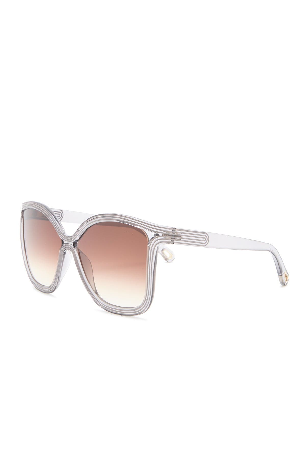 chloe 58mm modified square sunglasses