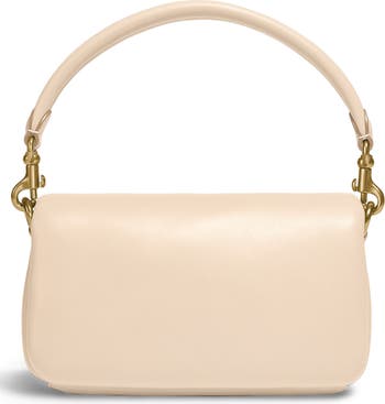 COACH Tabby Signature Leather Shoulder Bag in Natural