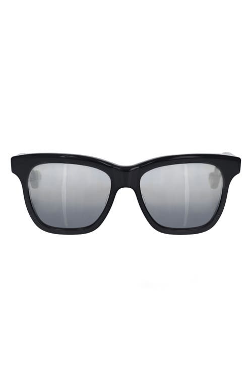 King Baby Santa Monica 54mm Gradient Sunglasses In Black/silver Gradient Mirror