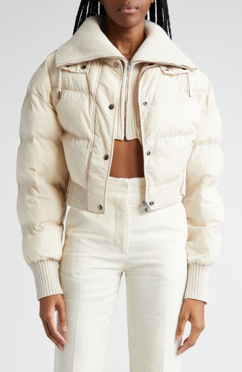 Women's Tall Hooded Crop Puffer Jacket