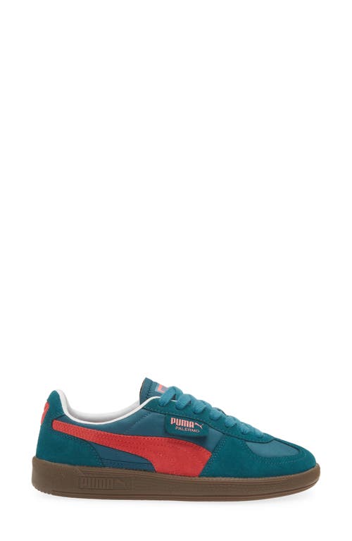 Shop Puma Palermo Play Paris Sneaker In Cold Green-tart Cherry-white