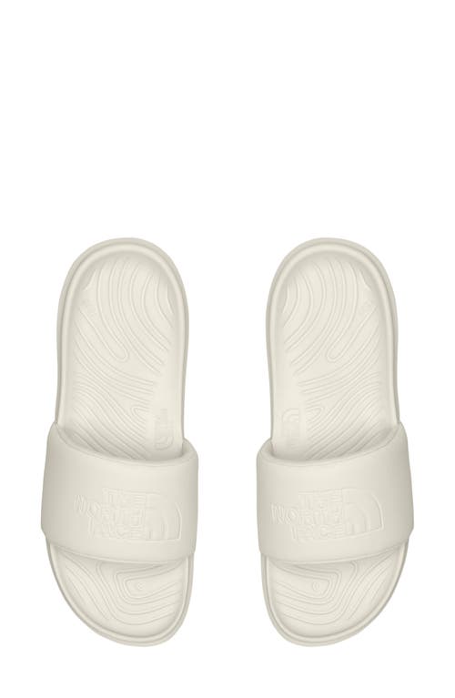 Shop The North Face Never Stop Cush Slide Sandal In White Dune/white Dune