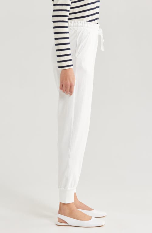 Shop Wyeth Tie Waist Joggers In White