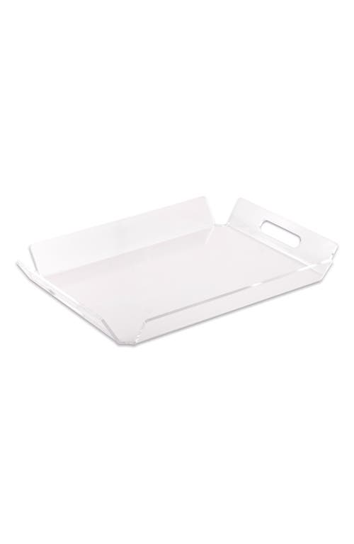 Bey-Berk Dezi Acrylic Serving Tray in Clear at Nordstrom